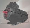 Elektromotor im Bild ein D Mot NTM 40 42004010 1,5 KW90 L 4 polig B34kl