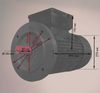 Elektromotor im Bild ein D Mot NTM 40 62004014 5,5 KW 132 M   6 polig B5
